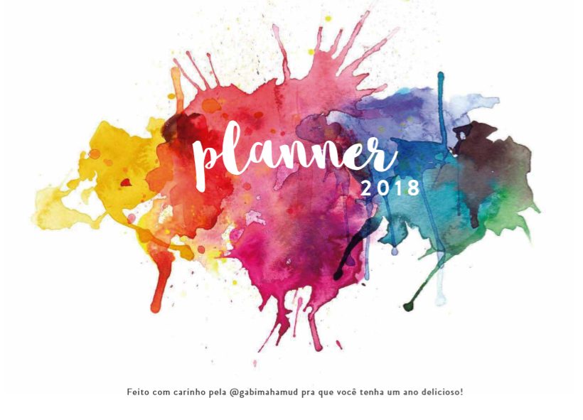 Planner 2018 para Download ♥