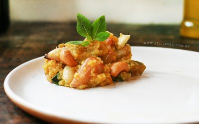 Risoto de Quinoa, Cogumelos e Pinhão – Prático e Saudável!