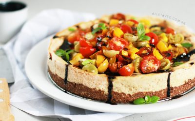 Torta Salgada | “Cheesecake” Caprese