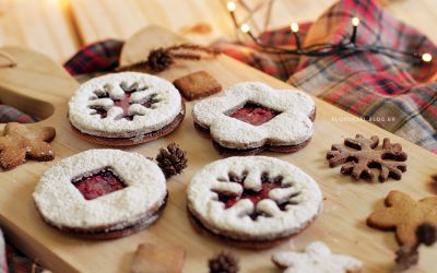 Biscoitos de Natal | Biscoito Linzer