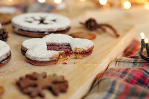 Biscoito de Natal | Biscoito Linzer - Flor de Sal