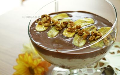 Pavê Vegano de Chocolate e Banana