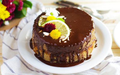 BOLO DE ANIVERSÁRIO VEGANO – Amendoas, Laranja e Chocolate