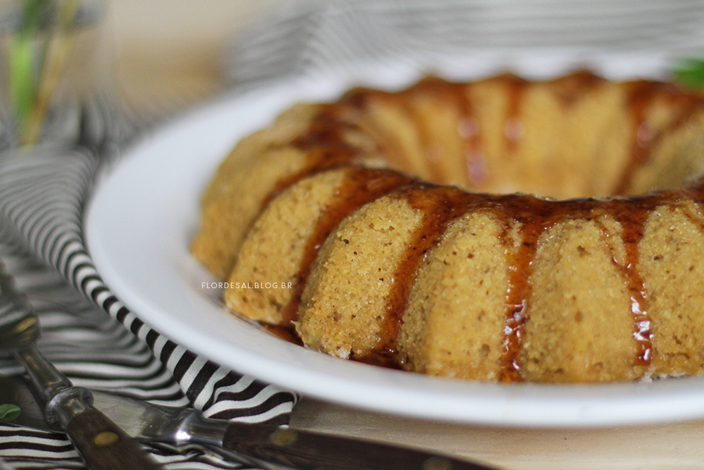 Bolo de Fubá Vegano Fofinho - Receita