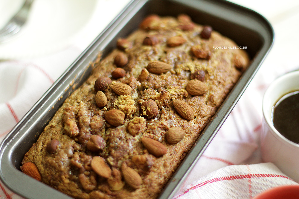 Bolo de Banana com Farelo de Aveia Sem Glúten